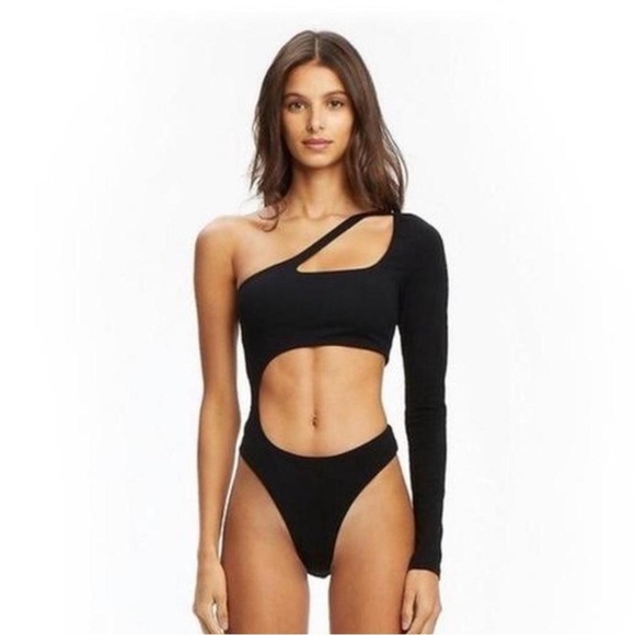 I.AM.GIA Preowned Sexy Black Bodysuit Size Small - Picture 1 of 15